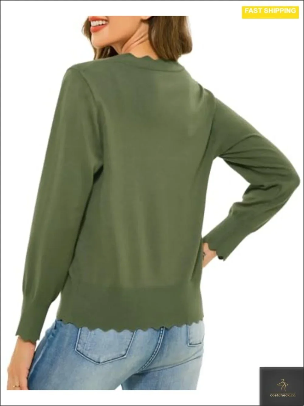 Lightweight V-Neck Open Front Cardigan Sweater Knit Shrug S-2XL